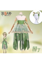 Identity V Gardener Eternal Summer Shall Not Fade Green Formal Dress Cosplay Costume